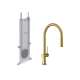 Hansgrohe Talis N Higharc Kitchen Faucet, O-Style, 2-Spray Pull-Down, With Sbox,1.75 Gpm In Brushed Gold Optic, 72801251