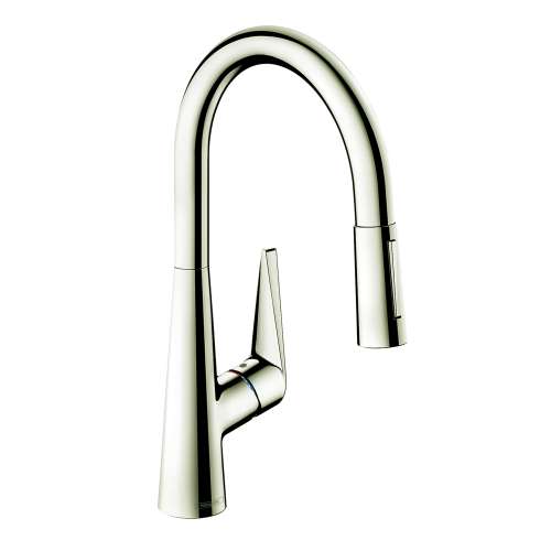 Hansgrohe Talis S Higharc Kitchen Faucet, 2-Spray Pull-Down, 1.75 Gpm In Polished Nickel, 72813831