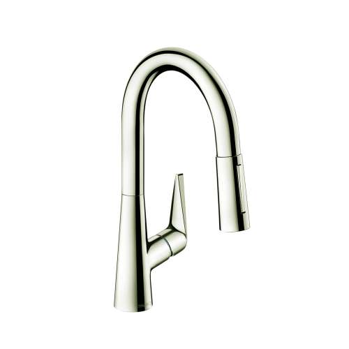 Hansgrohe Talis S Prep Kitchen Faucet, 2-Spray Pull-Down, 1.75 Gpm In Polished Nickel, 72815831