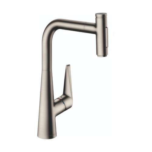 Hansgrohe Talis Select S Higharc Kitchen Faucet, 2-Spray Pull-Out, 1.75 Gpm In Stainless Steel Optic, 72823801