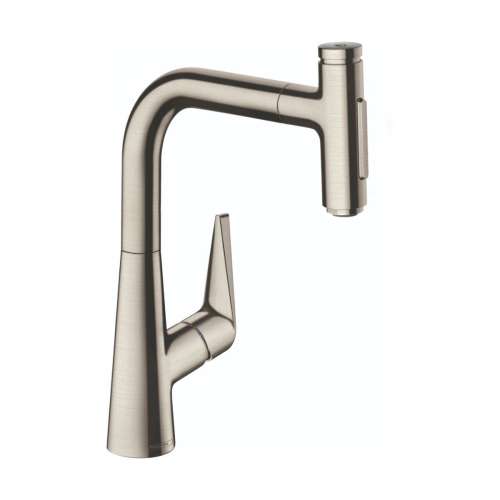 Hansgrohe Talis Select S Prep Kitchen Faucet, 2-Spray Pull-Out, 1.75 Gpm In Stainless Steel Optic, 72824801