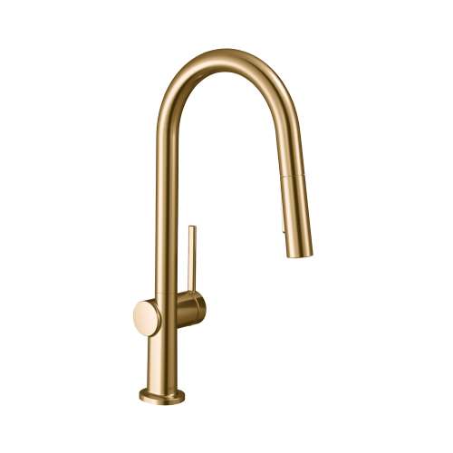Hansgrohe Talis N Higharc Kitchen Faucet, A-Style 2-Spray Pull-Down, 1.75 Gpm In Brushed Bronze, 72846141