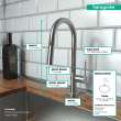 Hansgrohe Talis N Higharc Kitchen Faucet, A-Style 2-Spray Pull-Down, 1.75 Gpm In Stainless Steel Optic, 72846801