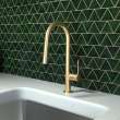 Hansgrohe Talis N Higharc Kitchen Faucet, A-Style, 2-Spray Pull-Down, With Sbox, 1.75 Gpm In Brushed Gold Optic, 72850251