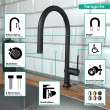 Hansgrohe Talis N Higharc Kitchen Faucet, O-Style 2-Spray Pull-Down, 1.5 Gpm In Matte Black, 72857671