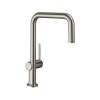 Hansgrohe Talis N Kitchen Faucet, U-Style 1-Spray, 1.5 Gpm In Stainless Steel Optic, 72858801