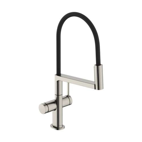 Hansgrohe Talis N Semi-Pro Powderspray Kitchen Faucet 1.75 Gpm In Stainless Steel Optic, 72861801