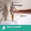Hansgrohe Tecturis E Single-Hole Faucet 80 With Pop-Up Drain
