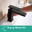 Hansgrohe Tecturis E Single-Hole Faucet 80 With Pop-Up Drain, 1.2 Gpm In Matte Black, 73002671