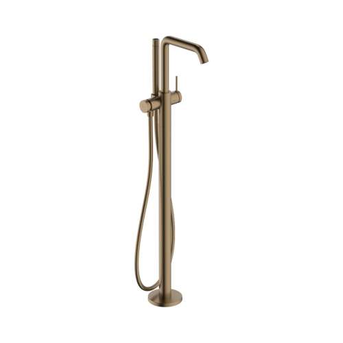 Hansgrohe Tecturis S Freestanding Tub Filler With 1.75 Gpm Handshower In Brushed Bronze, 73440141