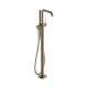 Hansgrohe Tecturis S Freestanding Tub Filler With 1.75 Gpm Handshower In Brushed Bronze, 73440141