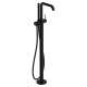 Hansgrohe Tecturis S Freestanding Tub Filler With 1.75 Gpm Handshower In Matte Black, 73440671
