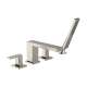 Hansgrohe Tecturis E 4-Hole Roman Tub Set Trim With 1.75 Handshower In Brushed Nickel, 73444821