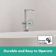 Hansgrohe Tecturis E Freestanding Tub Filler With 1.75 Gpm Handshower In Chrome, 73445001