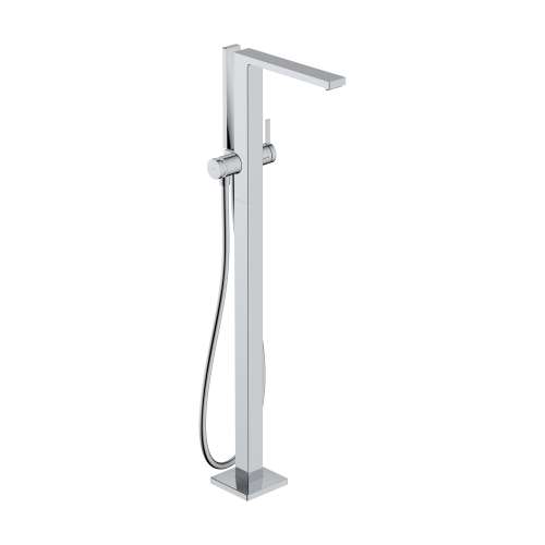 Hansgrohe Tecturis E Freestanding Tub Filler With 1.75 Gpm Handshower In Chrome, 73445001