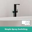 Hansgrohe Tecturis E Freestanding Tub Filler With 1.75 Gpm Handshower In Matte Black, 73445671