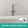 Hansgrohe Tecturis E Freestanding Tub Filler With 1.75 Gpm Handshower In Brushed Nickel, 73445821