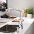 Hansgrohe Metris Select Higharc Kitchen Faucet, 2-Spray Pull-Out With Sbox, 1.75 Gpm In Chrome, 73816001
