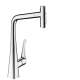 Hansgrohe Metris Select Higharc Kitchen Faucet, 2-Spray Pull-Out With Sbox, 1.75 Gpm In Chrome, 73816001