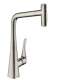 Hansgrohe Metris Select Higharc Kitchen Faucet, 2-Spray Pull-Out With Sbox, 1.75 Gpm In Stainless Steel Optic, 73816801
