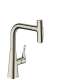 Hansgrohe Metris Select Prep Kitchen Faucet, 2-Spray Pull-Out With Sbox, 1.75 Gpm In Stainless Steel Optic, 73817801