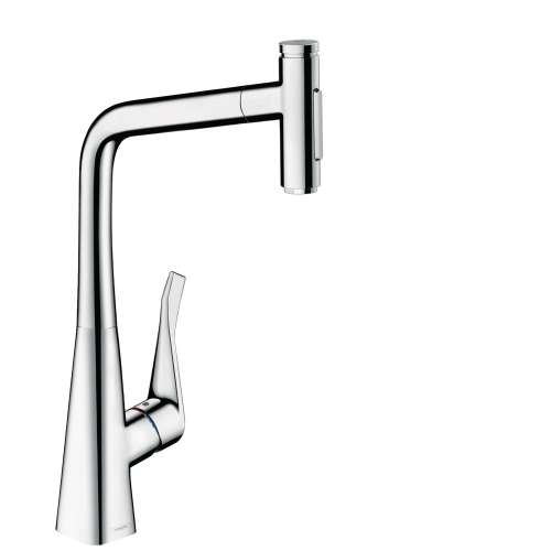 Hansgrohe Metris Select Higharc Kitchen Faucet, 2-Spray Pull-Out, 1.75 Gpm In Chrome, 73820001