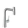 Hansgrohe Metris Select Prep Kitchen Faucet, 2-Spray Pull-Out, 1.75 Gpm In Chrome, 73822001