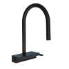 Hansgrohe Aquno Select Higharc Kitchen Faucet, 3-Spray Pull-Down With Sbox, 1.75 Gpm In Matte Black, 73831671