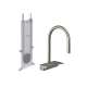 Hansgrohe Aquno Select Higharc Kitchen Faucet, 3-Spray Pull-Down With Sbox, 1.75 Gpm In Stainless Steel Optic, 73831801