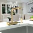 Hansgrohe Aquno Select Kitchen Faucet, 2-Spray Pull-Out, 1.75 Gpm In Brushed Gold Optic, 73836251