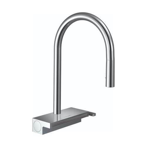 Hansgrohe Aquno Select Higharc Kitchen Faucet, 3-Spray Pull-Down, 1.75 Gpm In Chrome, 73837001