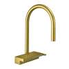 Hansgrohe Aquno Select Higharc Kitchen Faucet, 3-Spray Pull-Down, 1.75 Gpm In Brushed Gold Optic, 73837251