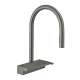 Hansgrohe Aquno Select Higharc Kitchen Faucet, 3-Spray Pull-Down, 1.75 Gpm In Brushed Black Chrome, 73837341