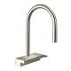 Hansgrohe Aquno Select Higharc Kitchen Faucet, 3-Spray Pull-Down, 1.75 Gpm In Polished Nickel, 73837831