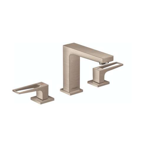 Hansgrohe Metropol Widespread Faucet 110 With Loop Handles And Pop-Up Drain, 1.2 Gpm In Brushed Nickel, 74516821