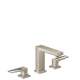 Hansgrohe Metropol Widespread Faucet 110 With Loop Handles And Pop-Up Drain, 0.5 Gpm In Brushed Nickel, 74527821