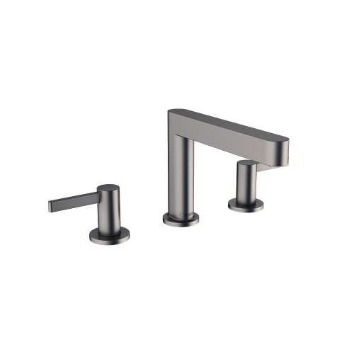 Hansgrohe Finoris Widespread Faucet 110 With Pop-Up Drain, 1.2 Gpm In Brushed Black Chrome, 76033341
