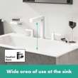 Hansgrohe Finoris Wide-Spread Faucet 160 With Pop-Up Drain, 1.2 Gpm In Matte White, 76034701