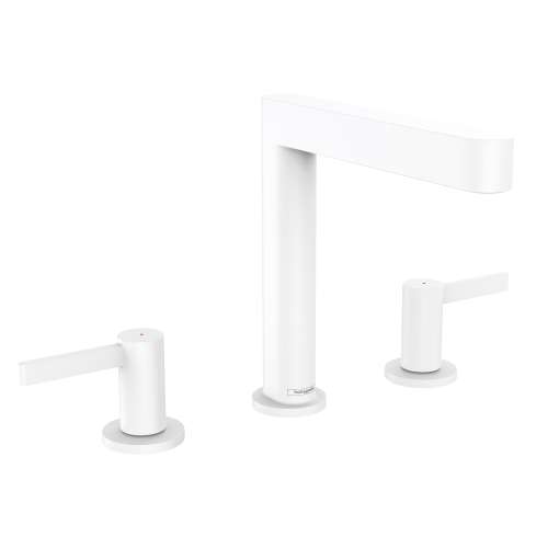 Hansgrohe Finoris Wide-Spread Faucet 160 With Pop-Up Drain, 1.2 Gpm In Matte White, 76034701