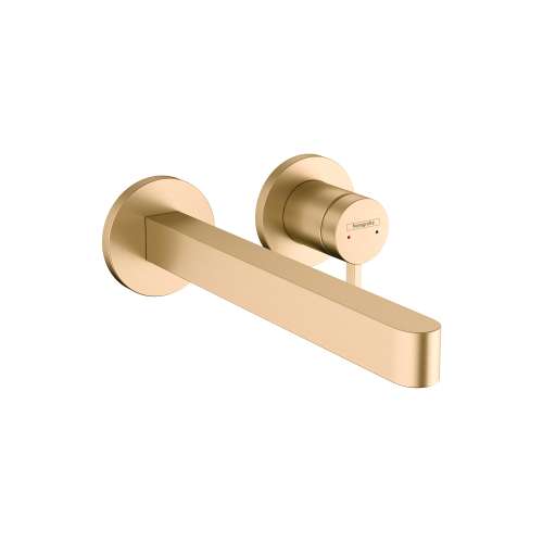Hansgrohe Finoris Wall-Mounted Single-Handle Faucet Trim, 1.2 Gpm In Brushed Bronze, 76050141
