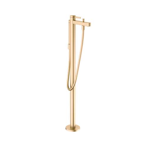 Hansgrohe Finoris Freestanding Tub Filler Trim With 1.75 Gpm Handshower In Brushed Gold Optic, 76445251