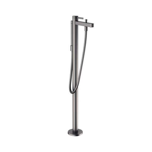 Hansgrohe Finoris Freestanding Tub Filler Trim With 1.75 Gpm Handshower In Brushed Black Chrome, 76445341