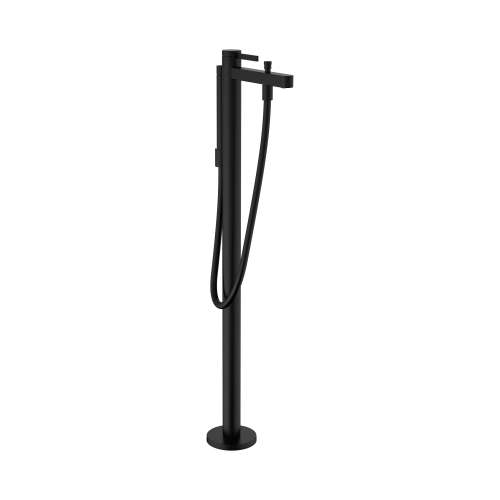 Hansgrohe Finoris Freestanding Tub Filler Trim With 1.75 Gpm Handshower In Matte Black, 76445671