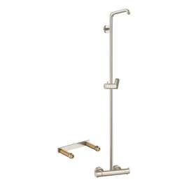 Showerpipe Without Showerhead and Handshower, Thermostatic Basic Set Included