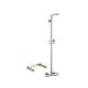 KS04536-16181CR Croma Showerpipe Without Showerhead and Handshower, Thermostatic Basic Set Included in Chrome