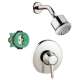 KS15404-28496PN Clubmaster Showerhead Kit with PBV Trim and Rough-in in Polished Nickel
