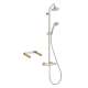 KS27169-16181BN Croma Green Showerpipe, Thermostatic Basic Set Included in Brushed Nickel