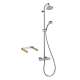 KS27169-16181CR Croma Green Showerpipe, Thermostatic Basic Set Included in Chrome