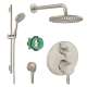 KSH04447-27474-66BN Raindance Shower Faucet Kit with Handshower Wallbar PBV Trim with Diverter and Rough-in in Brushed Nickel