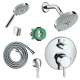 KSH04447-27495-14PC Raindance Shower Faucet Kit with Handshower PBV Trim with Diverter and Rough-in in Chrome